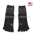 YS-29 Bulk wholesale cute pattern grey christmas toe socks